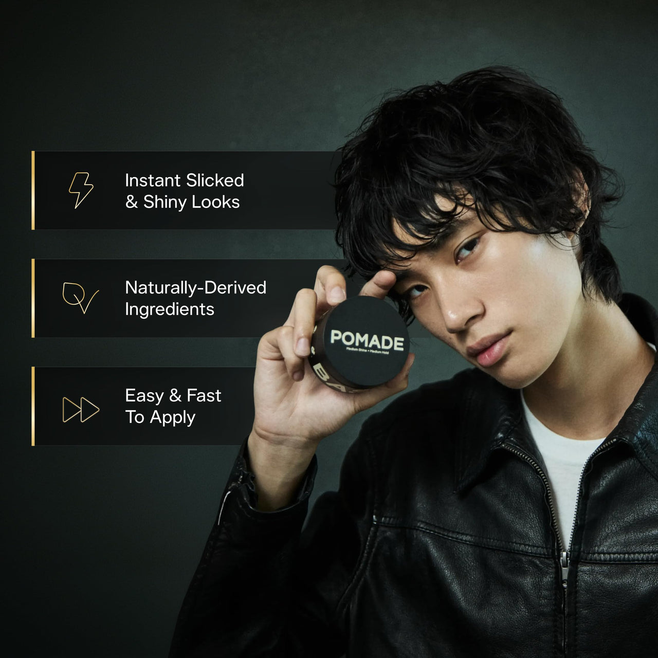 Image 4 of BASED Pomade for Men, Quality Hair Care with Medium Hold, Natural Shine & Fragrance, Easy to Apply & Great for All Hair Types, Hydrating and Nourishing Pomade (3 Oz Pack of 1)