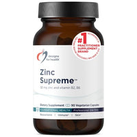 Thumbnail for Image 1 of Standard Packaging for the product Designs for Health Zinc Supreme, Zinc Bisglycinate Chelate, 90 Capsules
