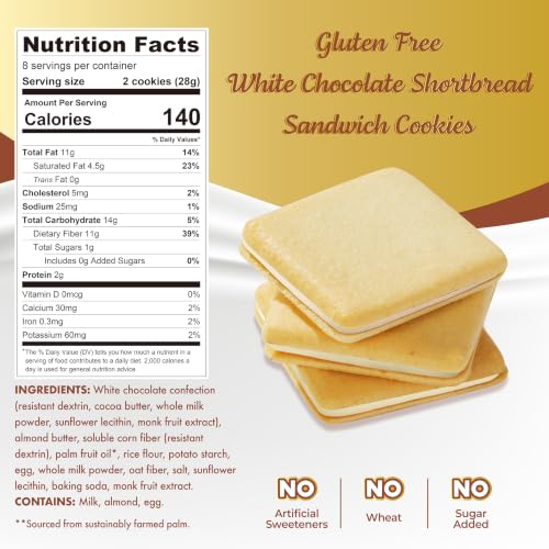 Image 2 of ChocZero Jolies Sugar Free White Chocolate Cookies