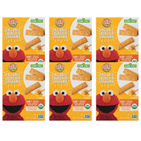 Thumbnail for Image 1 of Default Title for the product Earth's Best Organic Kids Snacks, Sesame Street Toddler Snacks, Organic Crunchin' Grahams for Toddlers 2 Years and Older, Honey Sticks with other Natural Flavors, 5.3 oz Box (Pack of 6)