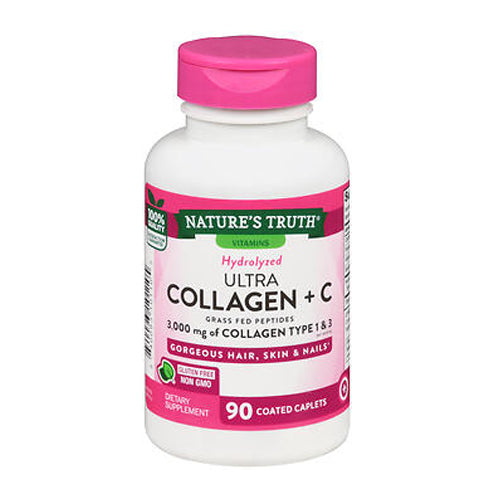 Nature's Truth Hydrolyzed Ultra Collagen + C 1000 Mg 90 Caps