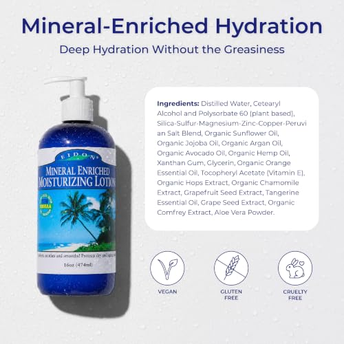 Image 2 of Eidon Ionic Minerals Moisturizing Lotion Silica & Magnesium - 16 fl oz