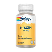 Thumbnail for Solaray Niacin 500 mg 100 Veg Caps