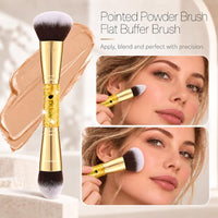 Thumbnail for Image 5 of DUcare 2Pcs Double Ended Foundation Brush Set