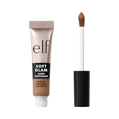 Image 22 of 31 Medium Neutral / 0.21 Fl Oz (Pack of 1) for the product e.l.f. Soft Glam Satin Concealer