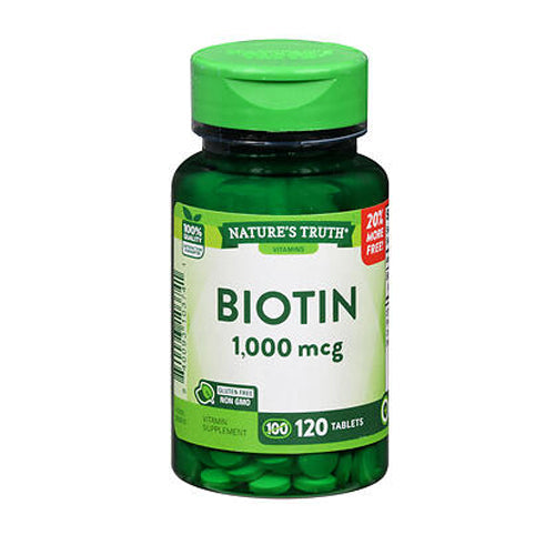 Nature's Truth Biotin Tablets 1000 mcg 120 Tabs