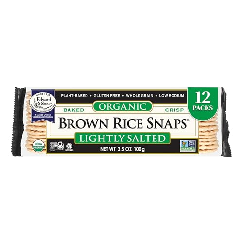 Image 2 of Lightly Salted / 3.5 Ounce (Pack of 12) for the product Edward & Sons Brown Rice Snaps