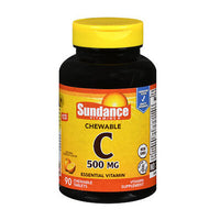 Thumbnail for Sundance Vitamin C Chewable Tablets Natural Orange Flavor 500 mg 90 Tabs