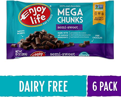 Image 2 of Enjoy Life Baking Chocolate, Semi Sweet Mega Chunks, 10 Ounce Bags (Pack of 6)