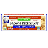 Thumbnail for Image 3 of Toasted Onion / 3.5 Ounce (Pack of 12) for the product Edward & Sons Brown Rice Snaps