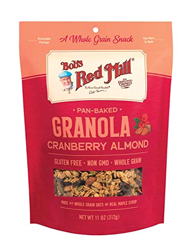 Image 1 of Cranberry Almond / 11 Ounce (Pack of 2) for the product Bob's Red Mill Pan-Baked Granola Cranberry Almond, 11 Ounce (Pack of 2)