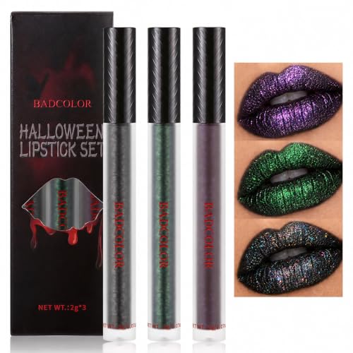 Image 1 of Default Title for the product BADCOLOR 3 Colors Glitter Matte Liquid Lipstick Set
