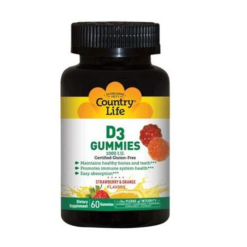Country Life D3 Gummies 60 Count
