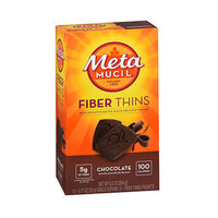 Thumbnail for Metamucil Meta Mucil Fiber Thins Chocolate 24 Count