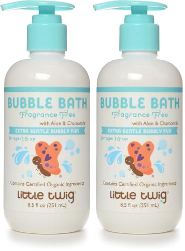 Image 1 of Default Title for the product Little Twig Bubble Bath, Natural Plant Derived Formula, Fragrance Free, 8.5 fl oz. (Pack of 2)