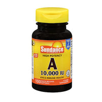 Thumbnail for Sundance Vitamins High Potency A Quick Release Softgels 10,000 IU 100 Caps