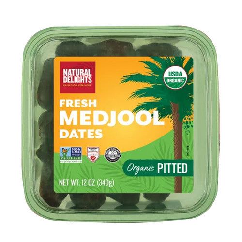 Natural Delights Pitted Medjool Dates 12 Oz(Case Of 12)