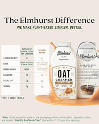 Thumbnail for Image 6 of Elmhurst 1925 Brown Sugar Oat Creamer - 16 Ounce (Pack of 6)