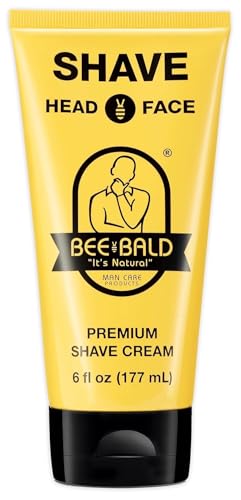 Image 1 of Default Title for the product Bee Bald SHAVE Premium Shaving Cream for Men, Bald Head & Face, 6 fl oz