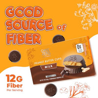 Thumbnail for Image 4 of ChocZero Sugar Free Milk Chocolate Peanut Butter Cups, 4 Pack