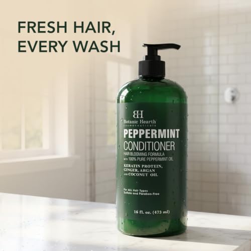 Image 4 of Botanic Hearth Peppermint Hair Conditioner - 16 Fl Oz