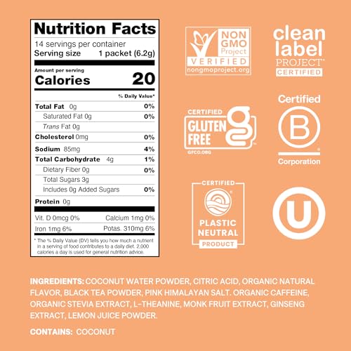 Image 2 of Cure Hydration Plant-Based Electrolyte Drink Mix 14-Pack