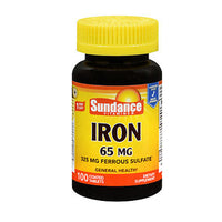 Thumbnail for Sundance Vitamins Iron Tablets 65 mg 100 Tabs