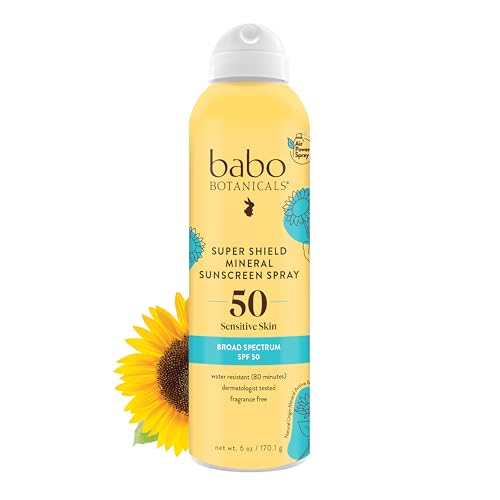 Image 1 of Default Title for the product Babo Botanicals Super Shield Mineral Sunscreen Spray SPF 50 – Vegan