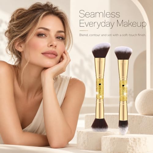Image 2 of DUcare 2Pcs Double Ended Foundation Brush Set