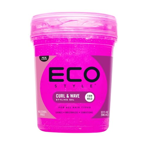 Image 2 of Clean Scent / 32 Ounce (Pack of 1) for the product Eco Style Ecoco Eco Style Hair Gel - Curl And Wave - 16 Oz