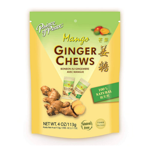 Prince Of Peace Ginger Chews With Mango 3 Oz