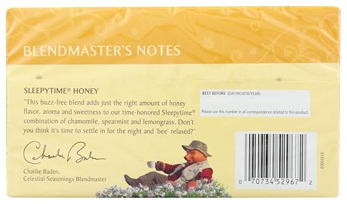 Image 2 of Celestial Seasonings Herbal Tea Sleepytime Honey 20 ct