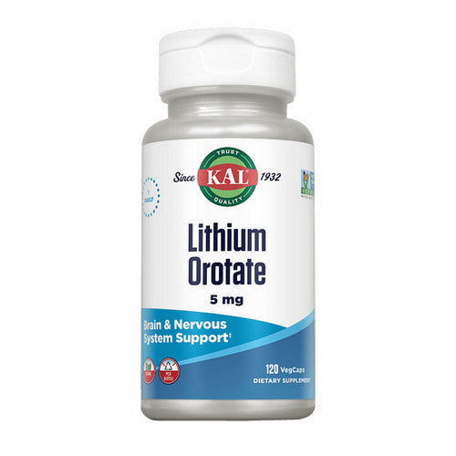 Kal Lithium Orotate 120 Veg Caps