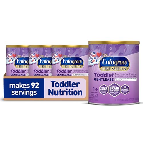 Image 2 of 29.1 Ounce (Pack of 4) / Can for the product Enfagrow PREMIUM Gentlease Toddler Nutritional Drink 29.1 Oz