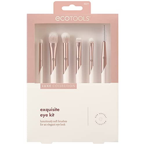Image 2 of EcoTools Luxe Exquisite Eye Makeup Brush Kit, 6-Piece Eye Brush Set