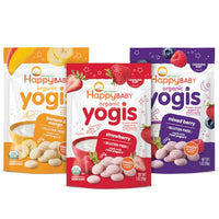 Thumbnail for Image 1 of Default Title for the product Happy Baby Organic Baby Food Happy Yogis Yogurt Snacks 1 oz Packs, 3-Count