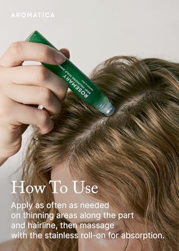 Image 6 of AROMATICA Rosemary Root Volumizing Scalp Serum (0.6 fl oz)
