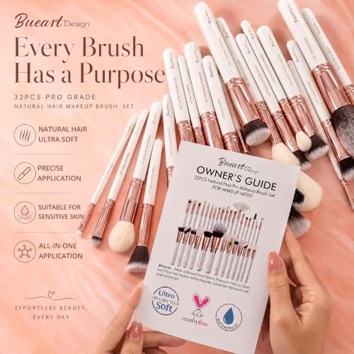 Image 2 of Bueart Design 32Pcs PRO Makeup Brushes Set
