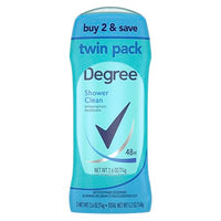Thumbnail for Image 1 of Floral / 2.6 Ounce (Pack of 2) for the product Degree Antiperspirant Deodorant Shower Clean 2.6 oz Twin Pack