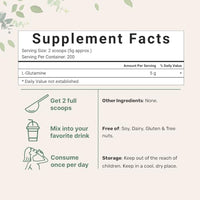 Thumbnail for Image 3 of Micro Ingredients Pure L-Glutamine Powder, 2.2lbs (1kg)