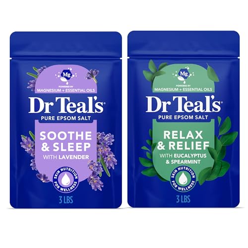 Image 3 of Lavender & Eucalyptus / 48 Ounce (Pack of 2) for the product Dr Teal's Epsom Salt Magnesium Soak