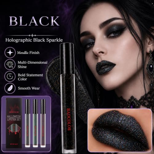 Image 3 of BADCOLOR 3 Colors Glitter Matte Liquid Lipstick Set