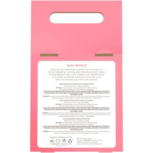 Image 5 of Burt's Bees Face Mask Bundle Set, 0.33 oz., 3 Masks