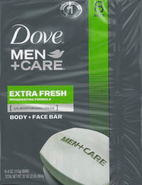 Thumbnail for Image 2 of DOVE MEN + CARE 3 in 1 Bar Cleanser for Body, Face, and Shaving 3.75 Ounce (Pack of 72)