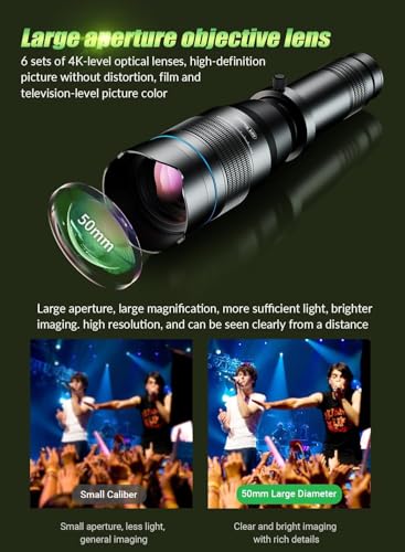 Image 2 of MIAO LAB High Power 60X HD Phone Telephoto Lens with 54" Extendable Tripod & Remote Shutter