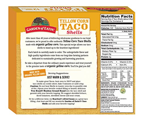 Image 2 of Garden of Eatin' Yellow Corn Taco Shells, 12 Count (Pack of 12)