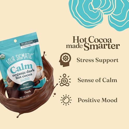 Image 5 of Four Sigmatic Calm Mushroom Cocoa Mix 15 Servings