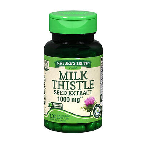 Nature's Truth Milk Thistle Seed Extract Quick Release Capsules 1000 Mg 100 Caps