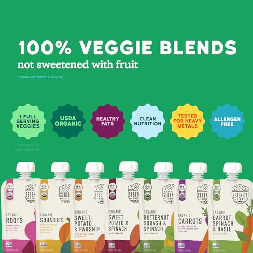 Image 3 of Serenity Kids Organic Baby Food Pouches, No Added Sugar, 3.5 Oz, 18 Pack