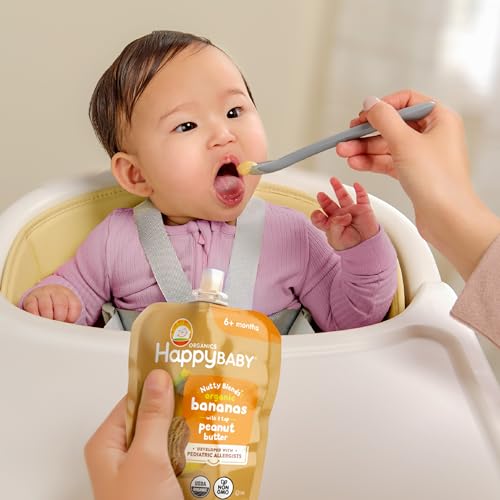 Image 10 of Happy Baby Nutty Blends Stage 2 Baby Food Pouches
